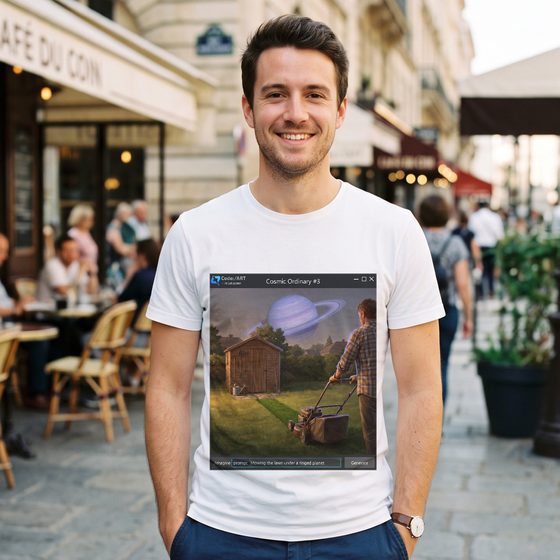 Mowing Day, Ringed Sky T-shirt