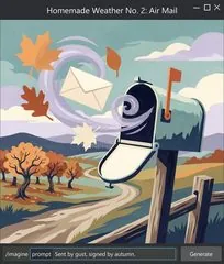 Window version for Homemade Weather No. 2: Air Mail