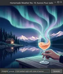 Window version for Homemade Weather No. 10: Aurora Pour-ealis