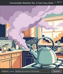 Window version for Homemade Weather No. 4: Earl Grey Skies